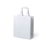 winkeltas non-woven gelamineerd calcula - wit