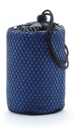 microfiber absorberende handdoek 70 x 200 cm - blauw