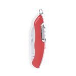 zakmes, rvs, 10 functies - rood