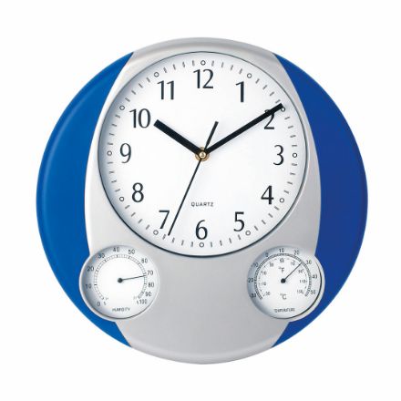 wandklok nietix - blauw