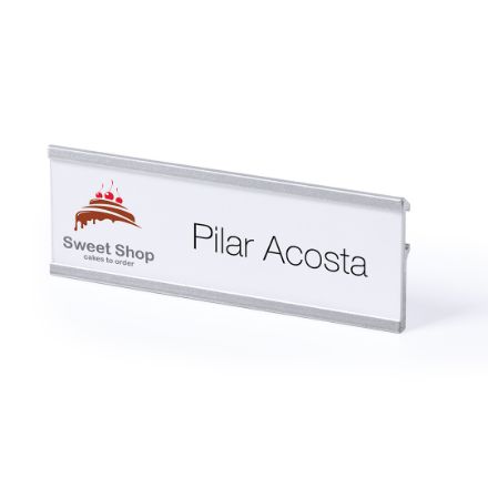 aluminium naamplaatje mos