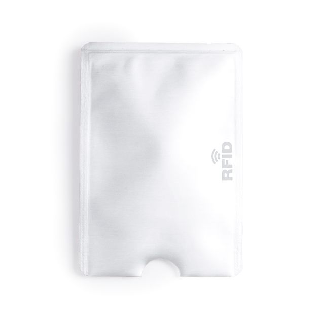 aluminium creditcardhouder en rfid blocker - wit