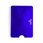aluminium creditcardhouder en rfid blocker - blauw