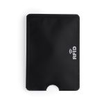 aluminium creditcardhouder en rfid blocker - zwart