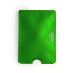 aluminium creditcardhouder en rfid blocker - groen