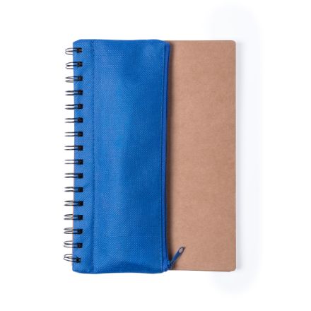 notitieboek a5 met spiraal 70 blad, mosk - blauw