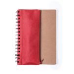 notitieboek a5 met spiraal 70 blad, mosk - rood