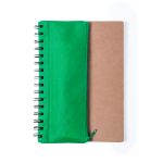 notitieboek a5 met spiraal 70 blad, mosk - groen