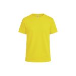 kinder t-shirt katoen 150 gr. maten: 5-6/10-11 jr - geel