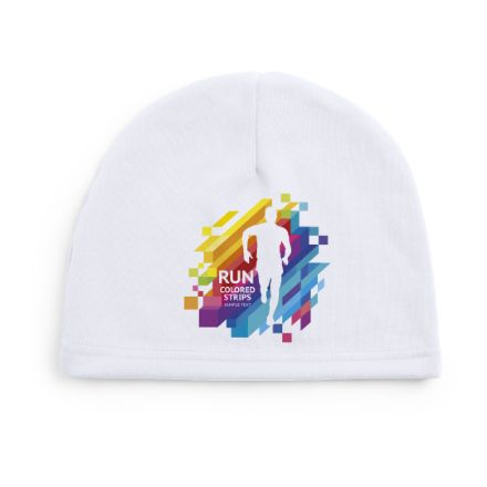 muts polyester en fleece binnenin custom made - wit