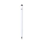aluminium stylus pen blauwe inkt - wit