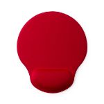 muismat met gewatteerde polssteun - rood