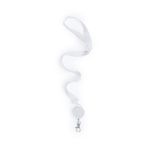 lanyard met veiligheidssluiting lemer custom made - wit