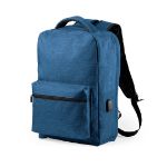 anti-diefstal rugzak met usb verbinding komplete - blauw