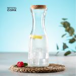 glazen karaf met kurken deksel lonpele 1000 ml