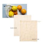 katoenen mesh bag tolmen 120 gr/m2
