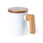 mok met houten handvat en deksel haruncal 350 ml