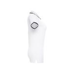 rome slim fit polo vooor vrouwen 195 gr katoen wit