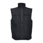 thc stockholm workwear gevoerde bodywarmer - zwart