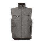 thc stockholm workwear gevoerde bodywarmer - grijs