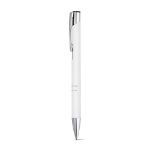 aluminium balpen zwartschrijvend rubberised - 