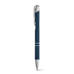 aluminium balpen zwartschrijvend rubberised - 