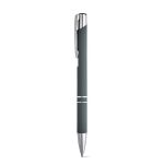 aluminium balpen zwartschrijvend rubberised - 