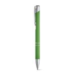 aluminium balpen zwartschrijvend rubberised - 