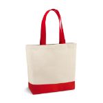 canvas winkeltas met binnenvak - rood