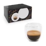 koffie set 2 dubbelwandige mokken 75 ml