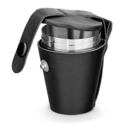 himalayas. set van 4 bekers 25 ml roestvrij staal