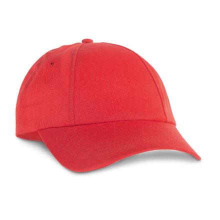baseball pet 6 panelen botania - rood