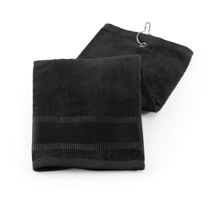 golfi golfhanddoek - zwart