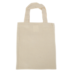 katoenen draagtas klein gekleurd 135 gr/m2 - ecru