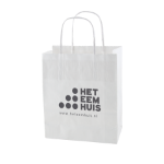 papieren tas wit en bruin 240x120x310 mm