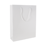 glans gelamineerde papieren tas wit 220x100x275 mm