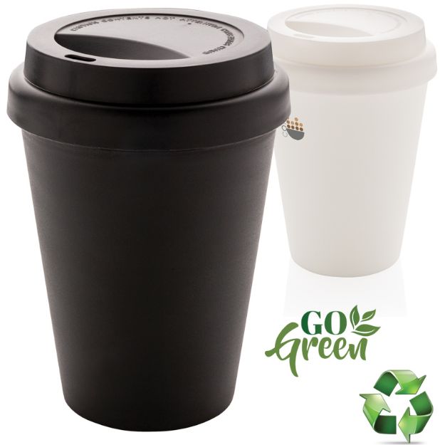 herbruikbare dubbelwandige koffiebeker 300 ml