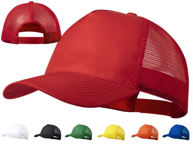 5 panelen polyester truckercap clipak