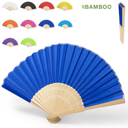 textiel waaier met bamboe ribben kronixe