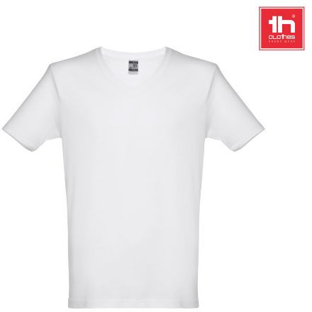 thc athens t-shirt mannen 150 gr polyester wit