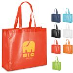 glimmend gelamineerde non woven winkeltas