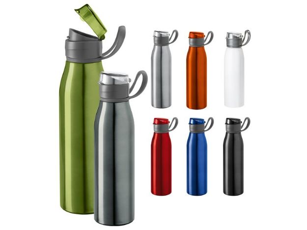 aluminium en kunststof waterflesje 650 ml