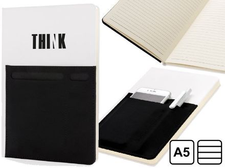 a5 deluxe notitieboek met slimme opbergvakken