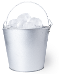 metalen emmer 6 liter met flesopener