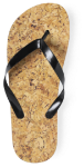 paar flip flops met kurkpatroon sebrin