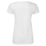 wit dames t-shirt v-neck 140 gr fruit of the loom