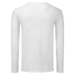 wit t-shirt lange mauwen 140 gr fruit of the loom