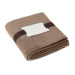 fleece deken fleo met lint - kaki