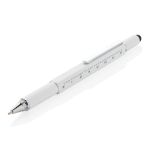 5-in-1 aluminium toolpen - wit
