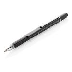 5-in-1 aluminium toolpen - zwart